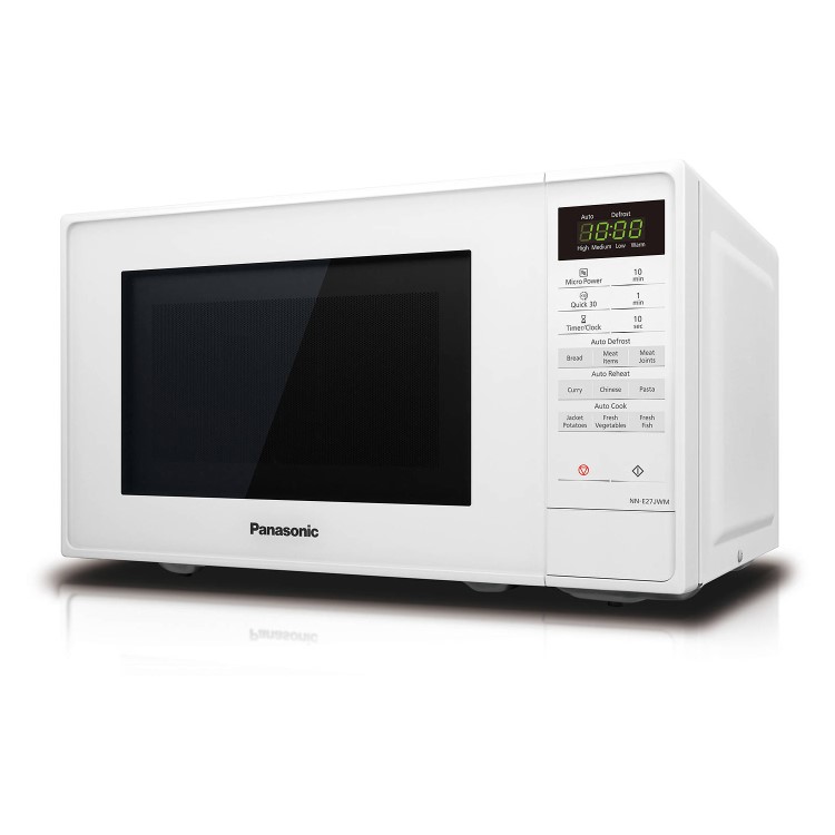 Panasonic Compact 20L Digital Freestanding Solo Microwave  Oven - White