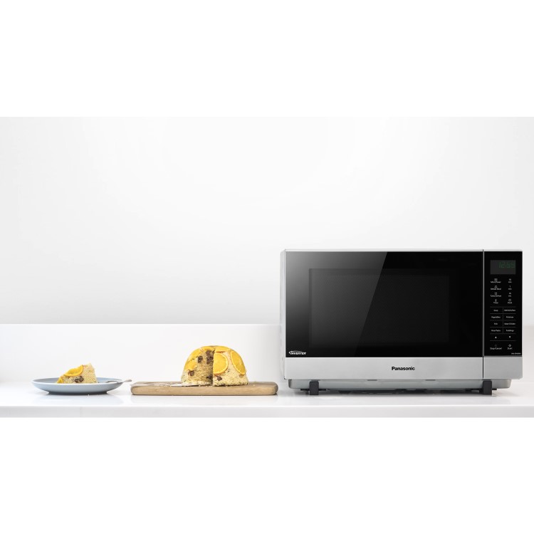 Panasonic 27L Freestanding Solo Flatbed Microwave - Silver