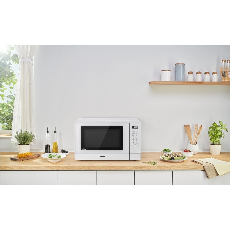 Panasonic 32L Freestanding Solo Inverter Microwave - White