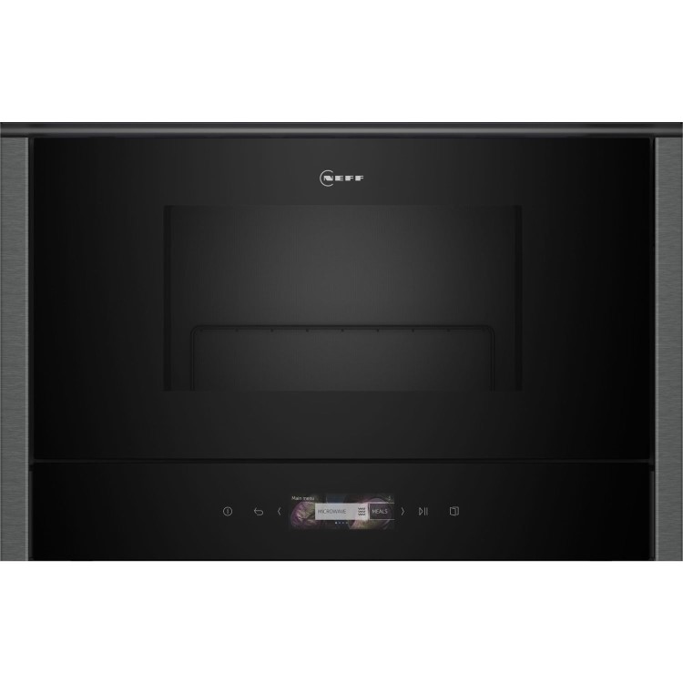 Neff N70 Built-In Microwave with Grill - Black