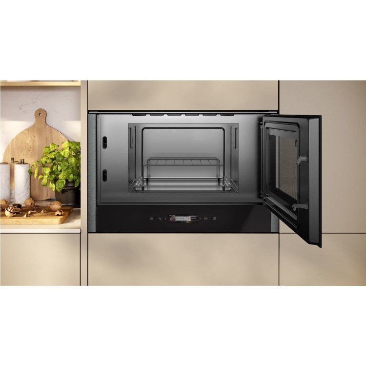 Neff N70 Built-In Microwave with Grill - Black