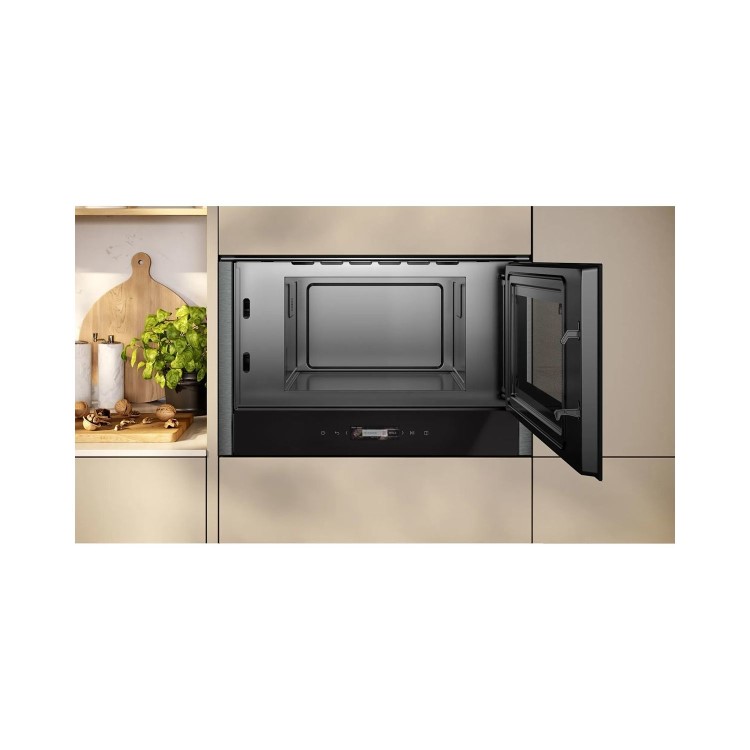 Neff N70 Built-In Microwave with Right Hand Hinged Door - Graphite Grey