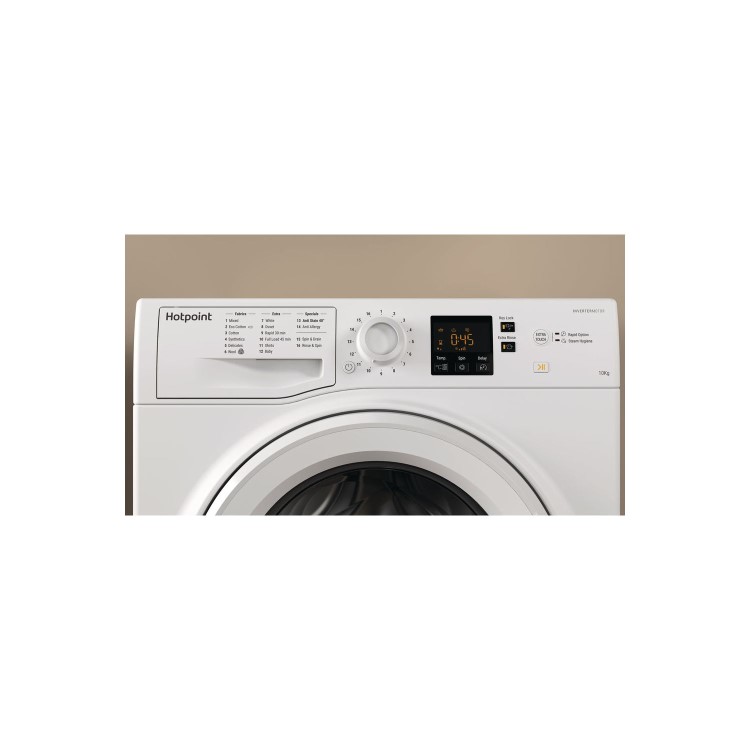 Hotpoint NSWM1043CWUKN 10kg 1400rpm Freestanding Washing Machine - White