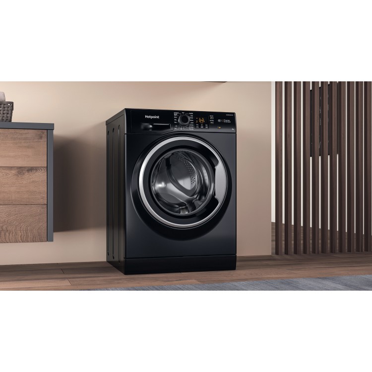 Hotpoint Anti-Stain 8kg 1600rpm Washing Machine Black