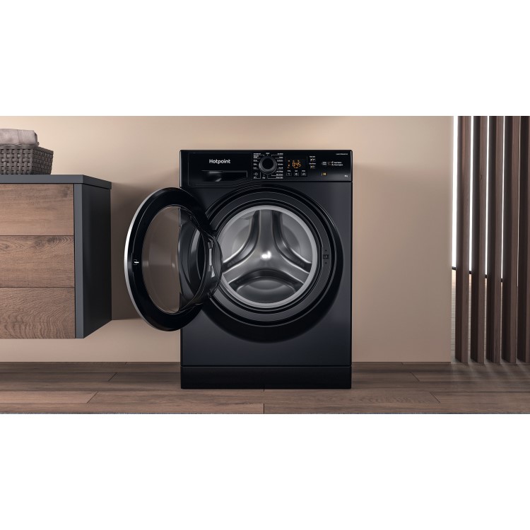 Hotpoint Anti-Stain 8kg 1600rpm Washing Machine Black