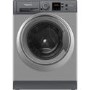 Refurbished Hotpoint NSWM864CGGUKN Freestanding 8KG 1600 Spin Washing Machine Graphite