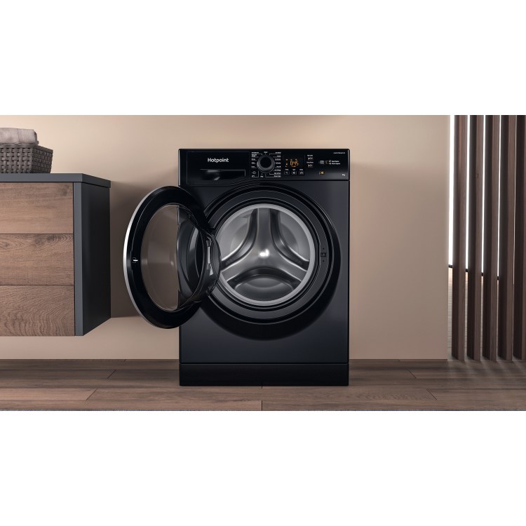 Hotpoint Anti-Stain 9kg 1400rpm Washing Machine – Black