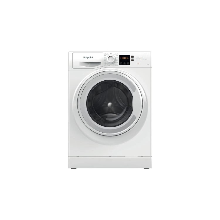 Refurbished Hotpoint NSWM945CWUKN Freestanding 9KG 1400 Spin Washing Machine White