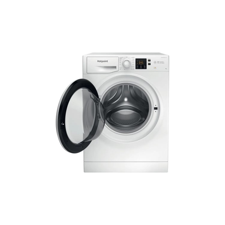 Refurbished Hotpoint NSWM945CWUKN Freestanding 9KG 1400 Spin Washing Machine White