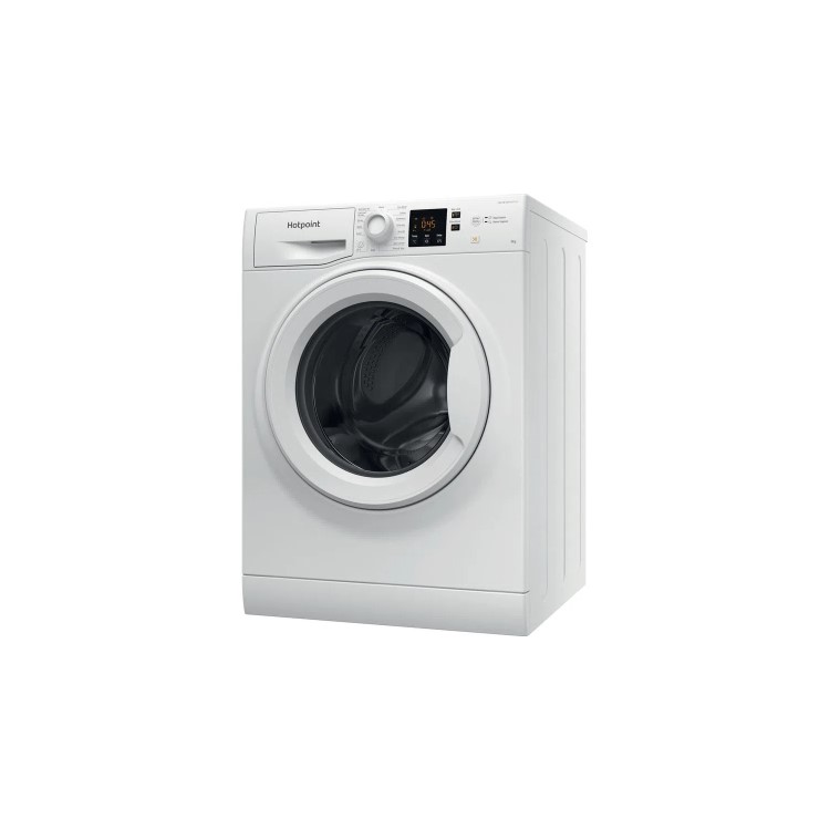 Refurbished Hotpoint NSWM945CWUKN Freestanding 9KG 1400 Spin Washing Machine White