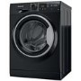 Refurbished Hotpoint AntiStain NSWM946BSUK Freestanding 9KG 1400 Spin Washing Machine Black