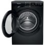 Refurbished Hotpoint AntiStain NSWM946BSUK Freestanding 9KG 1400 Spin Washing Machine Black