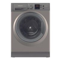 Refurbished Hotpoint AntiStain NSWM946GGUK Freestanding 9KG 1400 Spin Washing Machine Graphite