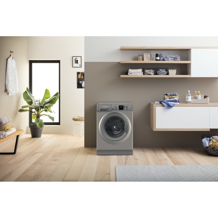 Hotpoint 8kg 1400rpm Freestanding Washing Machine - Graphite