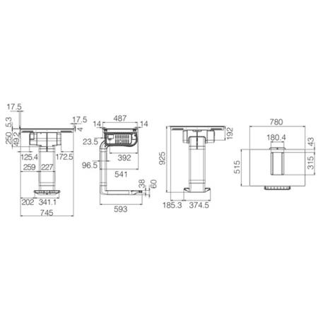 Elica NikolaTesla Alpha 78cm Venting Induction Hob