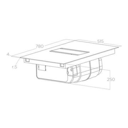 Elica NikolaTesla Alpha 78cm Venting Induction Hob