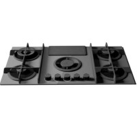 Elica NikolaTesla Flame 88cm Gas Venting Hob - Duct Out Only - Grey