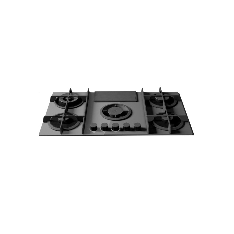 Elica NikolaTesla Flame 88cm Gas Venting Hob - Recirculation Only - Grey