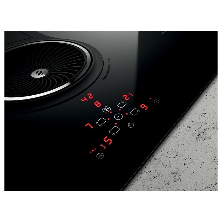 Refurbished Elica NikolaTesla NT-ONE-RC 4 Zone Induction Hob with Built-In Extractor Recirculation Model