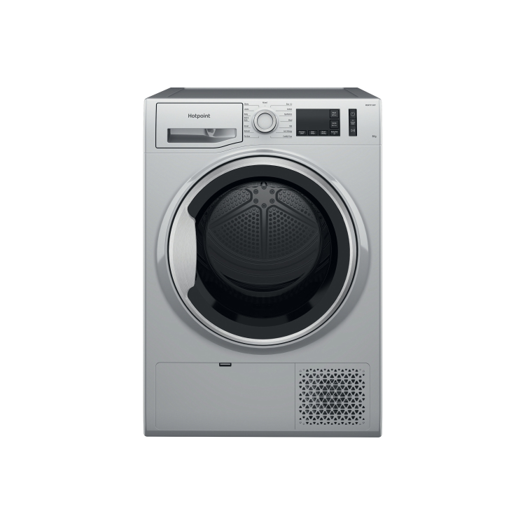 Hotpoint Crease Care 8kg Heat Pump Tumble Dryer - Silver