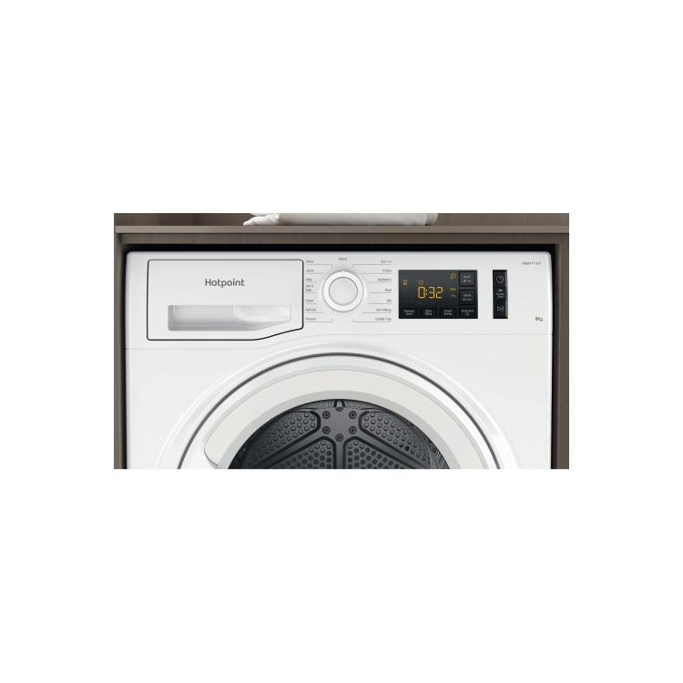 Hotpoint Crease Care 8kg Heat Pump Tumble Dryer - White