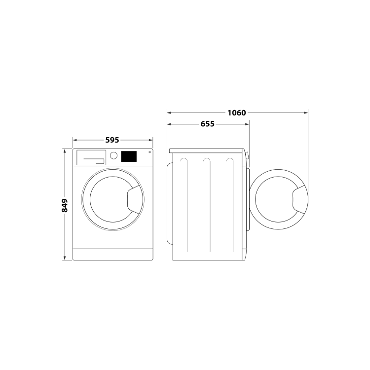 Hotpoint Crease Care 8kg Heat Pump Tumble Dryer - White