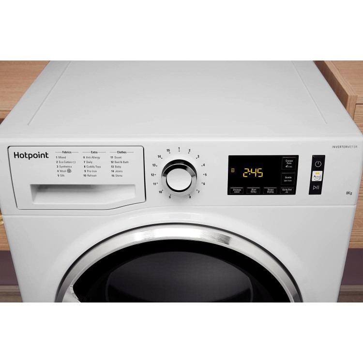 Hotpoint ActiveCare 8kg Heat Pump Tumble Dryer - White