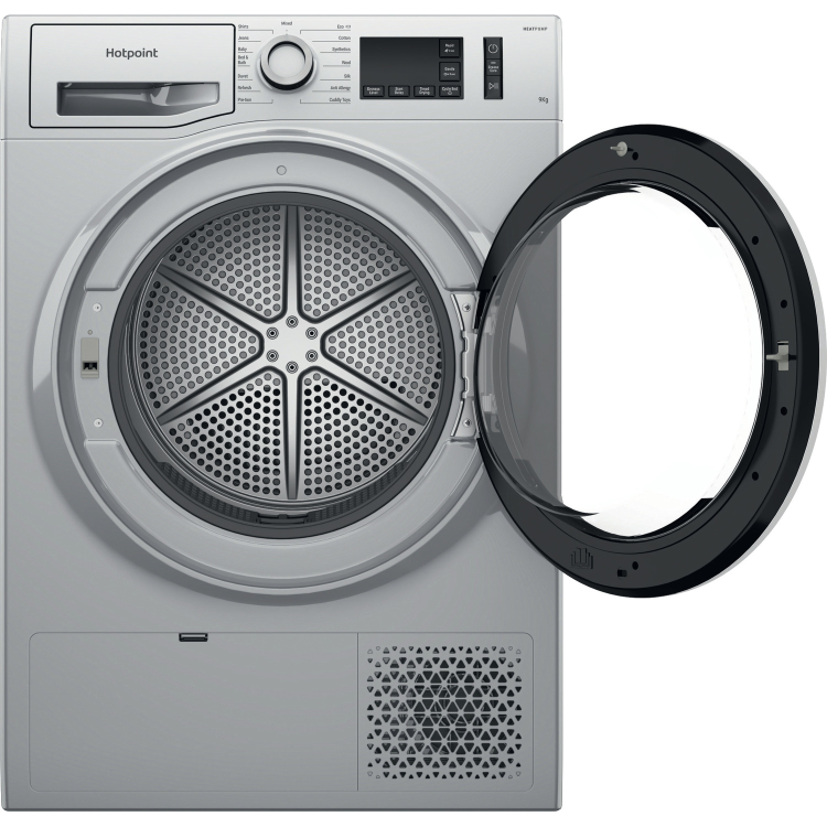 Hotpoint Crease Care 9kg Heat Pump Tumble Dryer - Silver