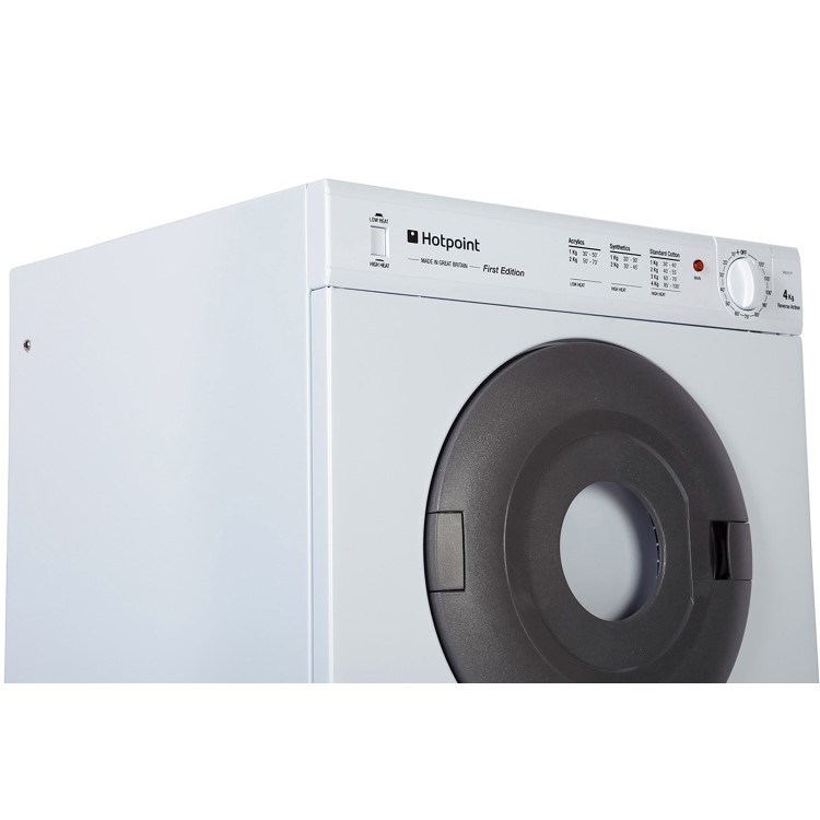 Refurbished Hotpoint NV4D01P First Edition' Freestanding Front Vented 4KG Tumble Dryer White