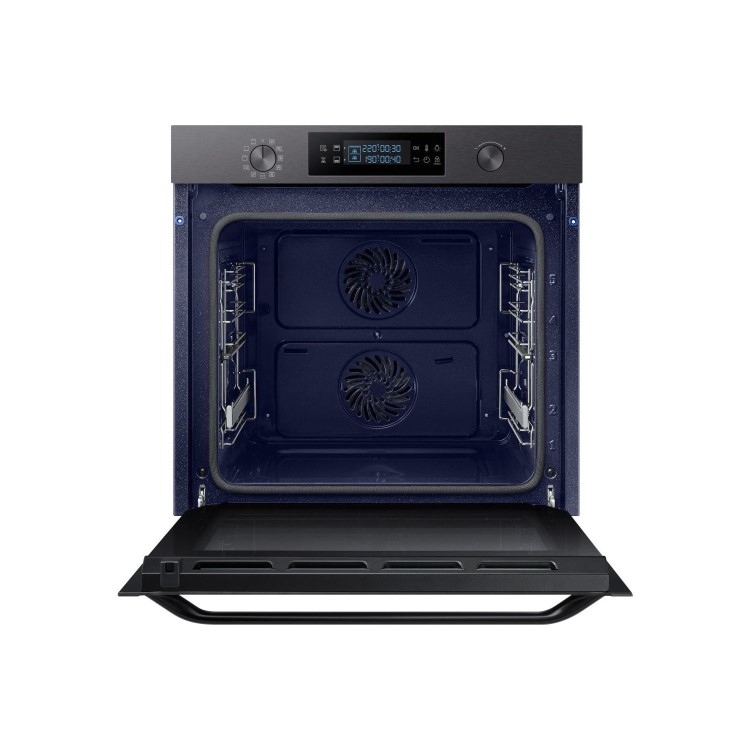 Refurbished Samsung Dual Cook NV75K5571RM 60cm Single Built In Electric Oven Black