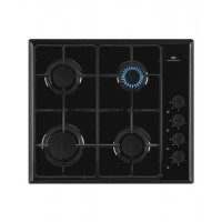 New World 60cm Black 4 Burner Gas Hob