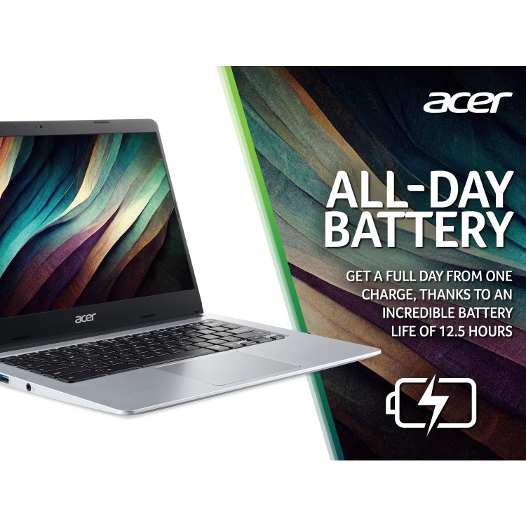 Acer 314 CB314-1H Intel Celeron N4500 4GB RAM 128GB SSD 14 Inch Chromebook