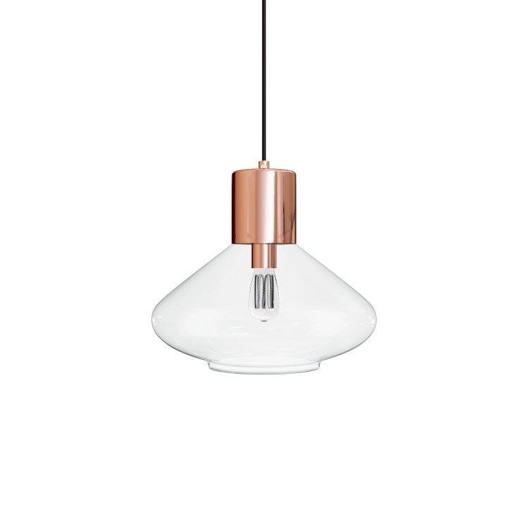 Clear Glass Teardrop Pendant Ceiling Light - Sorrento