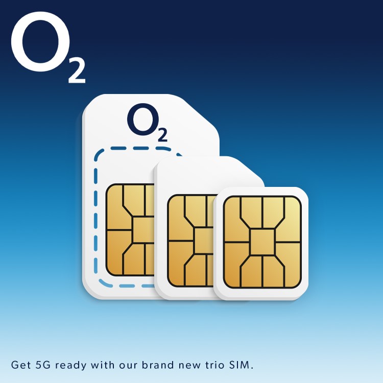 O2 Pay As You Go Sim Card Trio