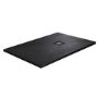 1000x900mm Rectangular Shower Tray with Grate - Black Stone Resin Slate Effect - Sileti