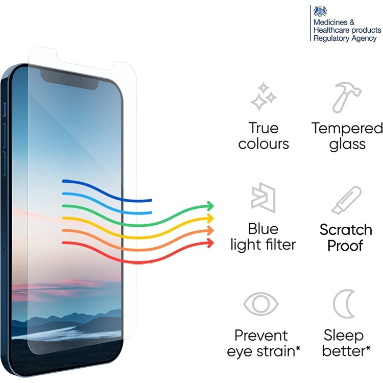 Ocushield Anti Blue Light Tempered Glass Screen Protector for iPhone 11 Pro Max and XS Max