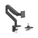 electriQ Premium Spring Assisted Single Monitor Arm