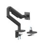 electriQ Premium Spring Assisted Single Monitor Arm