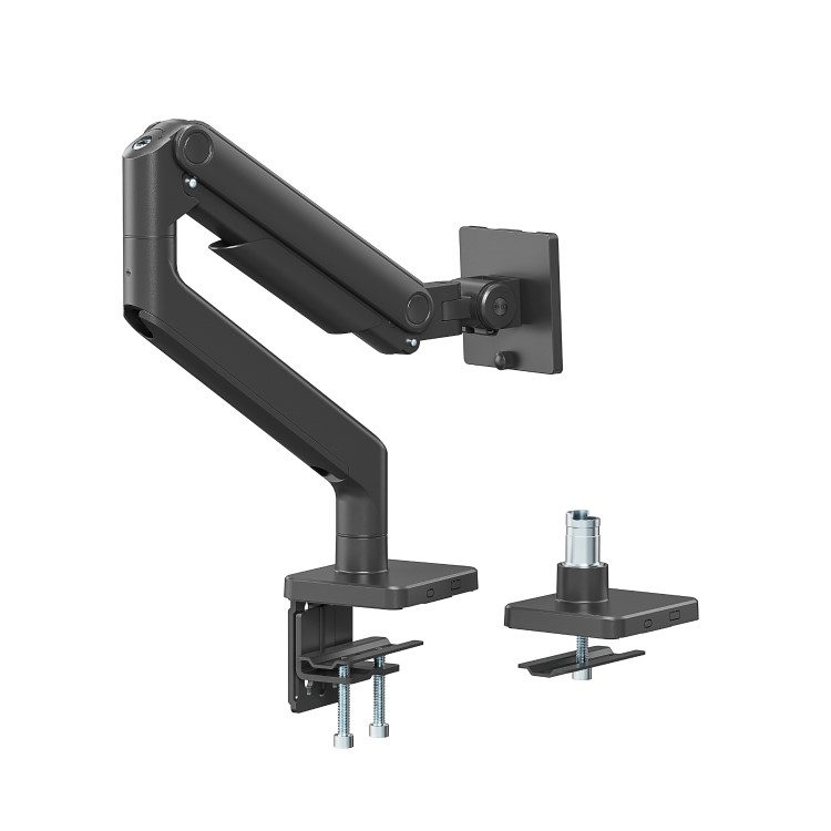 electriQ Premium Spring Assisted Single Monitor Arm