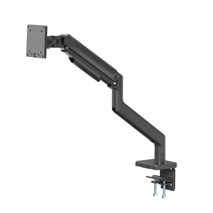 electriQ Premium Spring Assisted Single Monitor Arm