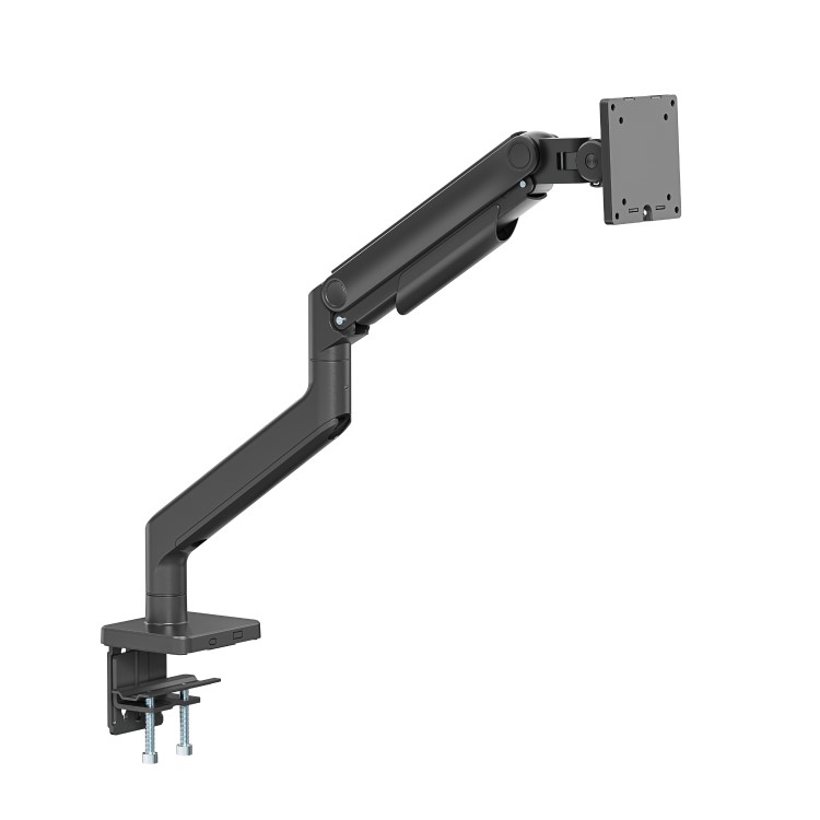 electriQ Premium Spring Assisted Single Monitor Arm