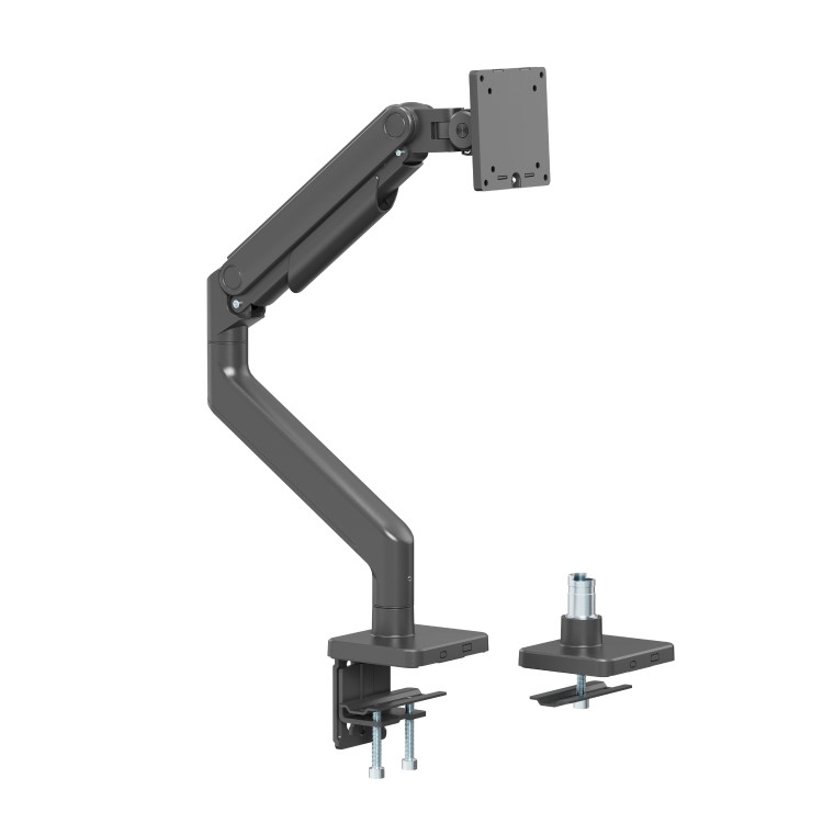 electriQ Premium Spring Assisted Single Monitor Arm