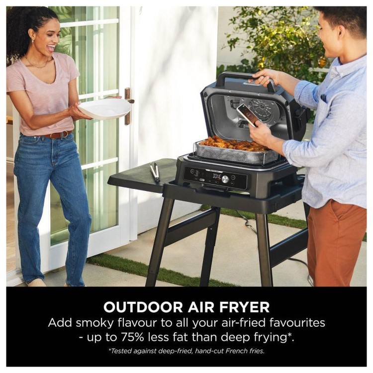 Ninja Woodfire Pro Connect XL Electric BBQ Grill & Smoker with Cover & Accessories - OG901UK