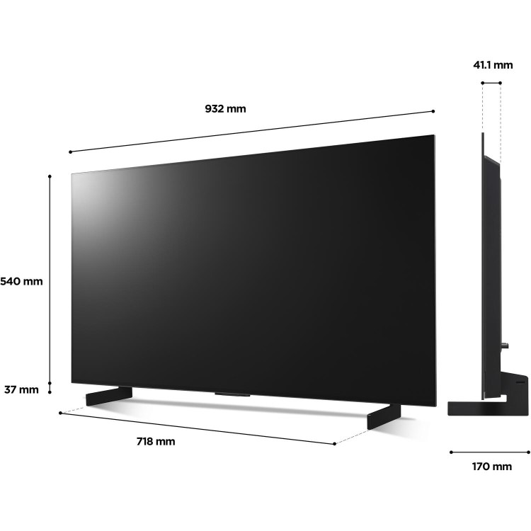 LG C2 42 Inch OLED 4K HDR Smart TV