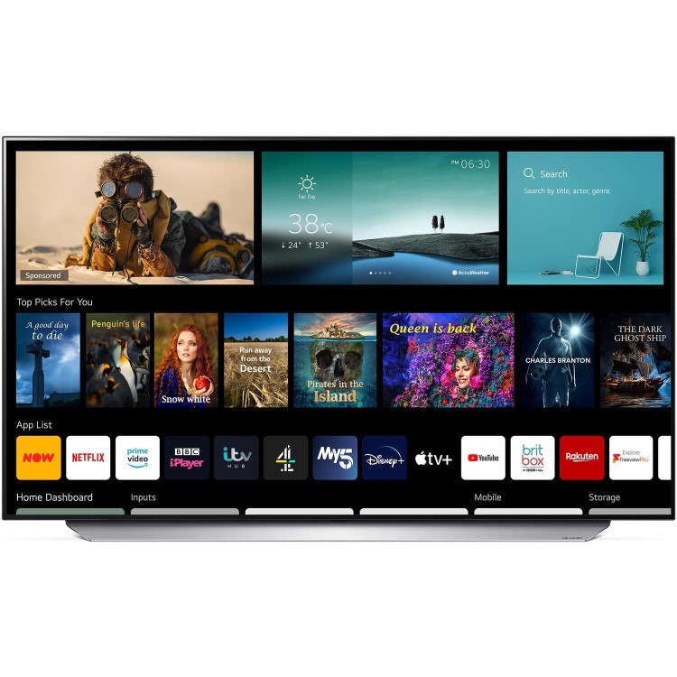 LG C1 55 Inch OLED 4K HDR 120Hz HDMI 2.1 Freeview Smart TV