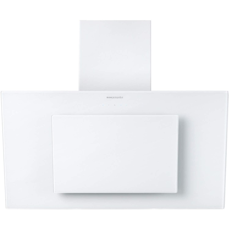 Rangemaster 103280 Opal 100cm Wide Angled Chimney Cooker Hood White