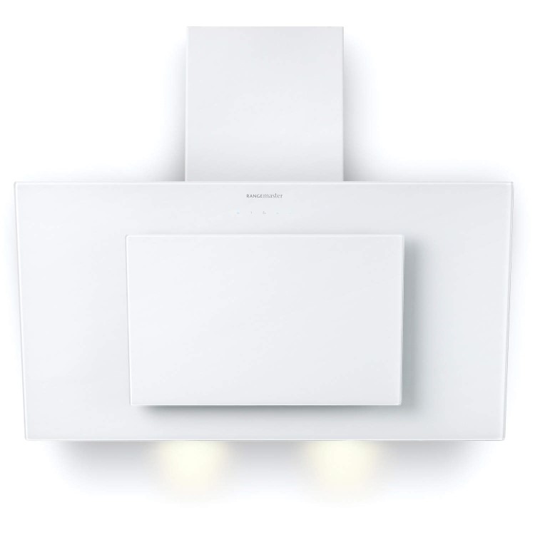 Rangemaster 103280 Opal 100cm Wide Angled Chimney Cooker Hood White