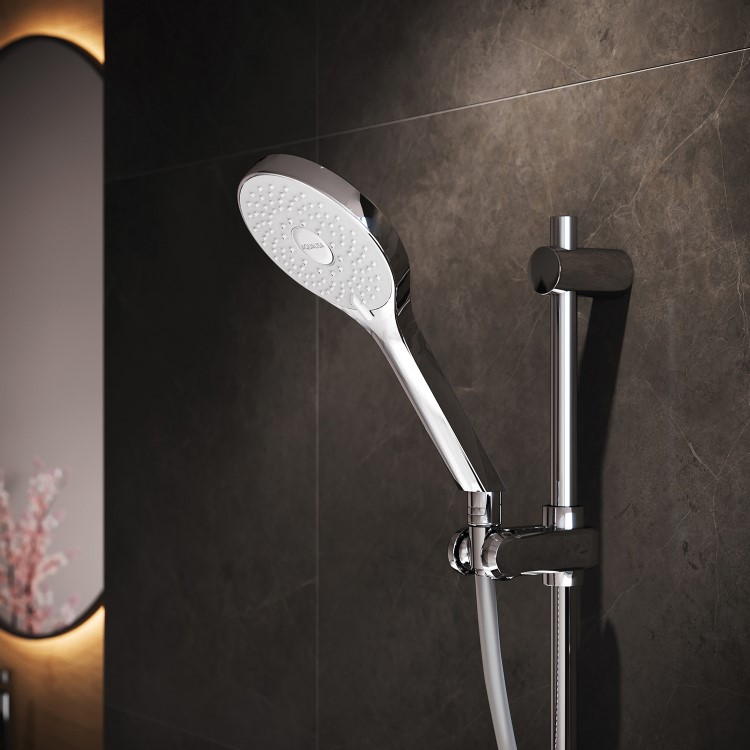 Aqualisa Optic Q Smart Digital Shower Concealed with Adjustable Head and Bath Filler HP/Combi