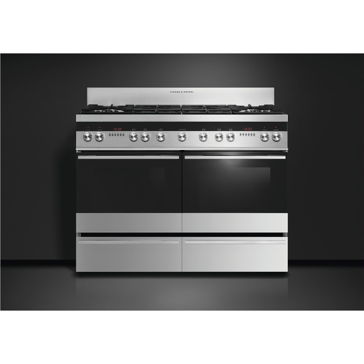 Fisher & Paykel 120cm Double Oven Dual Fuel Range Cooker - Stainless Steel