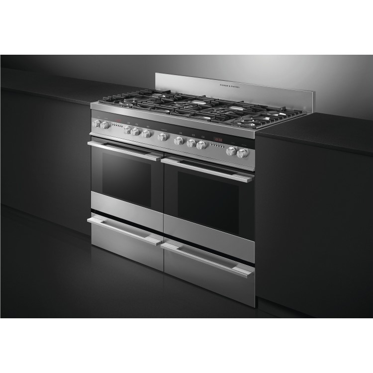 Fisher & Paykel 120cm Double Oven Dual Fuel Range Cooker - Stainless Steel